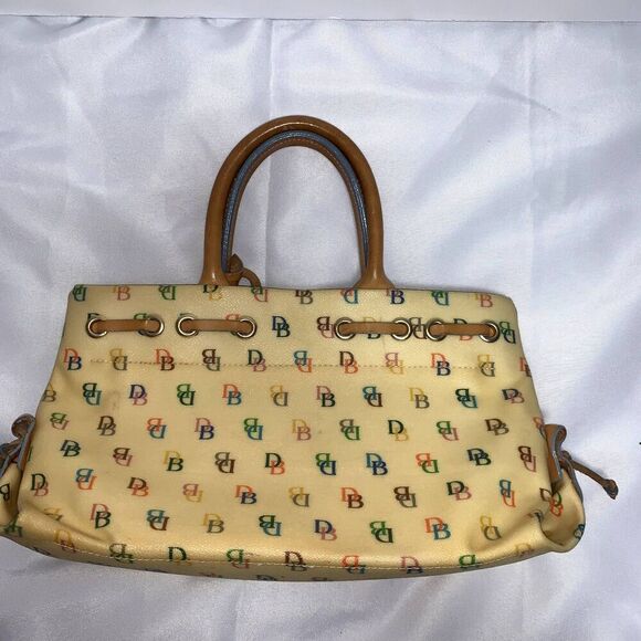 Vintage Y2K Dooney & Bourke Monogram Satchel Dooney & Bourke, genuine leather. - Picture 10 of 12